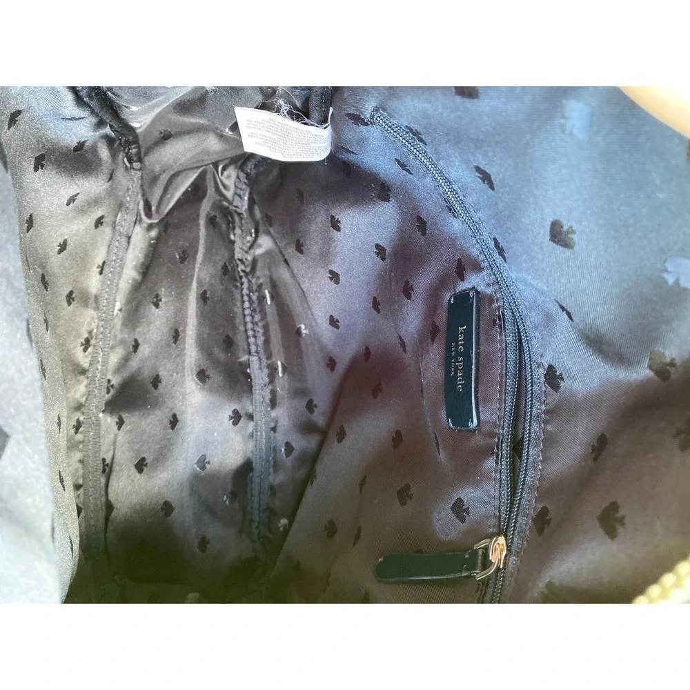 Kate Spade Dawn Paper Rose Backpack Navy Floral Nylon Travel School Bag Stylish